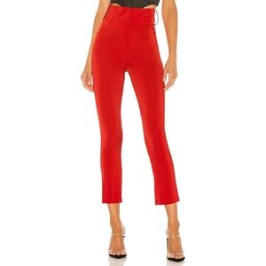 NBD Revolve Satin Cigarette Pants High Waist NEW